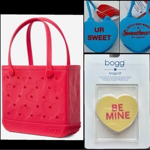 Bogg Bag Baby Conversation Hearts Tote / Be Mine Bit / BBW Pocketbac holder /NEW